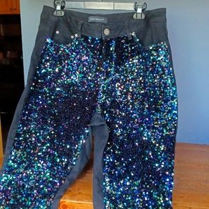 Sparkly sequined  jeans